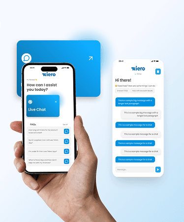 Riero AI chat interface